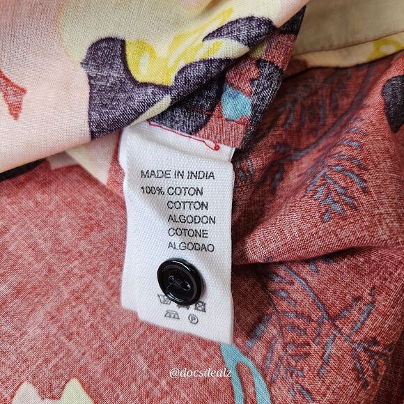 Bonpoint Edmee Blouse Red Clay Floral Pattern Women's XS - Picture 6 of 6